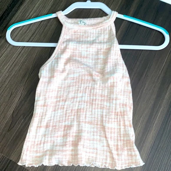 Pink Ruffle Tank Top - Picture 1 of 2